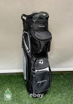 TaylorMade TM20 Cart 8.0 Bag 14-Way Carry Golf Bag Black/White Rio Secco