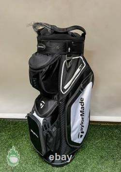 TaylorMade TM20 Cart 8.0 Bag 14-Way Carry Golf Bag Black/White Rio Secco
