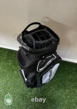 TaylorMade TM20 Cart 8.0 Bag 14-Way Carry Golf Bag Black/White Rio Secco