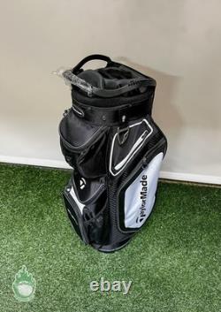TaylorMade TM20 Cart 8.0 Bag 14-Way Carry Golf Bag Black/White Rio Secco