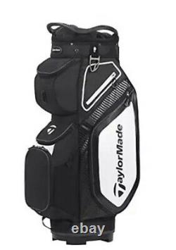 Taylormade 8.0 Cart Golf Bag Black/Charcoal/white- 14 way top