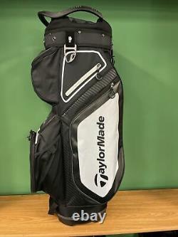 Taylormade 8.0 Cart Golf Bag Black/Charcoal/white- 14 way top