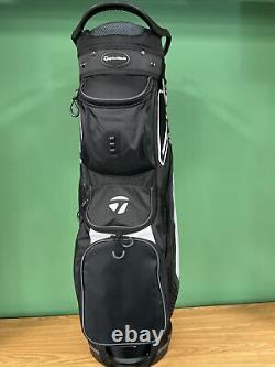 Taylormade 8.0 Cart Golf Bag Black/Charcoal/white- 14 way top