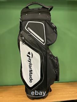 Taylormade 8.0 Cart Golf Bag Black/Charcoal/white- 14 way top