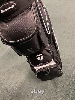 Taylormade 8.0 Cart Golf Bag Black/Charcoal/white- 14 way top