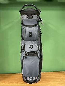 Taylormade 8.0 Cart Golf Bag Charcoal Black- 14 way top