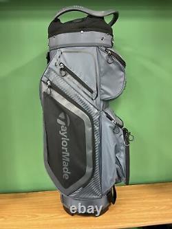 Taylormade 8.0 Cart Golf Bag Charcoal Black- 14 way top