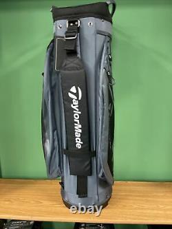 Taylormade 8.0 Cart Golf Bag Charcoal Black- 14 way top