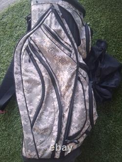 Taylormade Camo Cart Bag Good Zippers Free Shipping