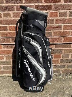 Taylormade Catalina Golf Club Cart Bag Black/Gray/White 14- Way 9 Pockets