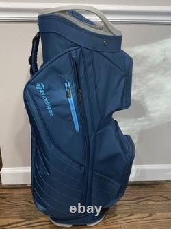 Taylormade Kalea Premier Cart Bag Blue 15-Way Divide Single Strap Golf Bag Used