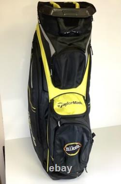 Taylormade San Clemente Mikes Lemonade Golf Cart Bag 14 Way Divider withRain Cover