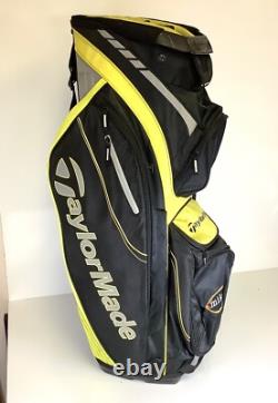 Taylormade San Clemente Mikes Lemonade Golf Cart Bag 14 Way Divider withRain Cover