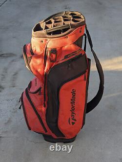 Taylormade Supreme Red Cart Golf Bag 15-Way with Raincover