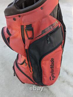 Taylormade Supreme Red Cart Golf Bag 15-Way with Raincover