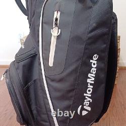 Taylormade TM17 2017 Cart Lite Golf Bag Black White 14 Way 10 Pockets. Mint. PO