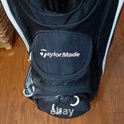 Taylormade TM17 2017 Cart Lite Golf Bag Black White 14 Way 10 Pockets. Mint. PO