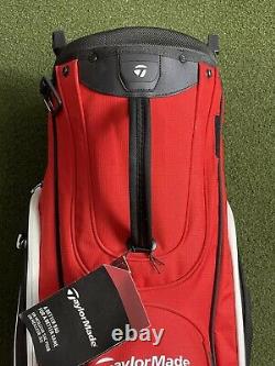 Taylormade TM17 2017 Cart Lite Golf Bag Red Black White 14-Way Divide Strap