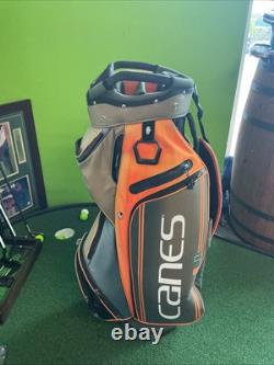 Team Effort golf Cart bag Miami Hurricanes 14-way With No Rain Cover