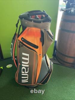 Team Effort golf Cart bag Miami Hurricanes 14-way With No Rain Cover