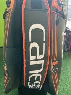 Team Effort golf Cart bag Miami Hurricanes 14-way With No Rain Cover