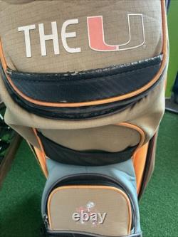 Team Effort golf Cart bag Miami Hurricanes 14-way With No Rain Cover