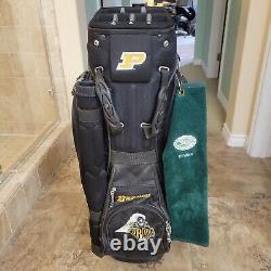 Team Golf NCAA Black/Gold Cart/Carry Golf Bag Purdue Boilermakers 14-Way