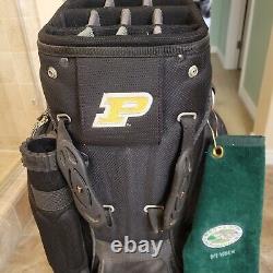 Team Golf NCAA Black/Gold Cart/Carry Golf Bag Purdue Boilermakers 14-Way