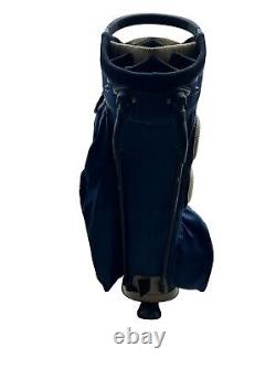 Team Golf Notre Dame Fighting Irish Cart Bag 14-Way Divider Navy Blue & Gold