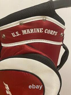 Team Golf U. S. Marine Corp USMC Cart Bag 14 Divider Excellent Condition