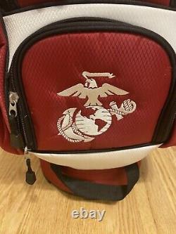 Team Golf U. S. Marine Corp USMC Cart Bag 14 Divider Excellent Condition