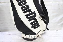 Teardrop Golf Bag 6 Way Divider White Faux Leather
