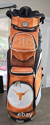 Texas Longhorns Golf Cart Bag With Shoulder Strap