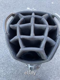 Titleist 14 Way 10 Pocket Black And White Cart Bag Amazing Condition