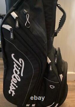 Titleist 14 Way Dividers Golf Cart Bag Black With Rainhood Golf Club Lightweight