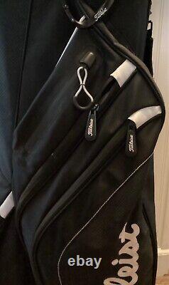 Titleist 14 Way Dividers Golf Cart Bag Black With Rainhood Golf Club Lightweight