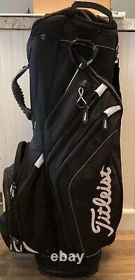 Titleist 14 Way Dividers Golf Cart Bag Black With Rainhood Golf Club Lightweight