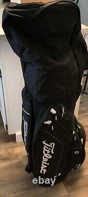 Titleist 14 Way Dividers Golf Cart Bag Black With Rainhood Golf Club Lightweight