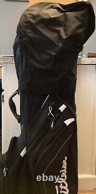 Titleist 14 Way Dividers Golf Cart Bag Black With Rainhood Golf Club Lightweight