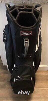 Titleist 14 Way Dividers Golf Cart Bag Black With Rainhood Golf Club Lightweight