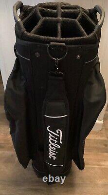 Titleist 14 Way Dividers Golf Cart Bag Black With Rainhood Golf Club Lightweight