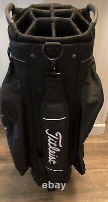 Titleist 14 Way Dividers Golf Cart Bag Black With Rainhood Golf Club Lightweight