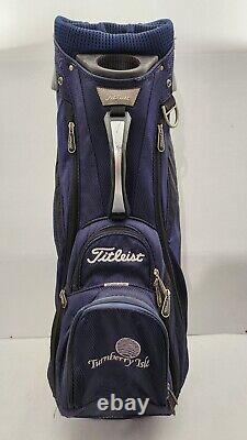 Titleist 14-Way Golf Cart Bag Blue with Rain Cover