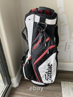 Titleist 14 Way Golf Cart in Bag Red Black White