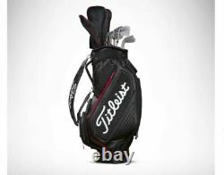 Titleist 2020 Jet Black MIDSIZE Golf Caddie Cart Bag 8.5 6Way
