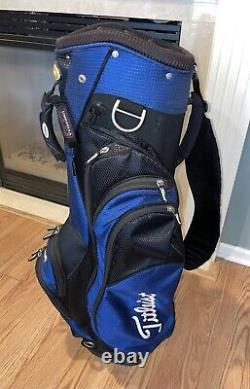 Titleist Blue/Black Cart Bag with 14 Club Compartments & Several Zipper Pockets