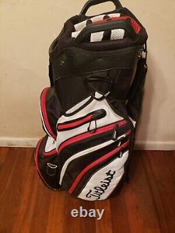 Titleist Cart 14 Golf Bag (14-way top) Red White Black Cart Bag