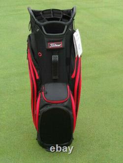 Titleist Cart 14 Lightweight Golf Bag 2020 Black/Black/Red 12676