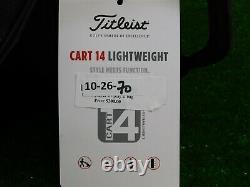 Titleist Cart 14 Lightweight Golf Bag Graphite/Flame/Grey 14-Way New