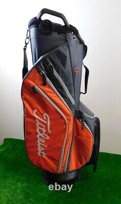 Titleist Cart 14 Lightweight Golf Bag Graphite/Flame/Grey 14-Way New